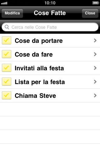 Memo per iPhone si sdoppia e nasce "Cose da fare" 3