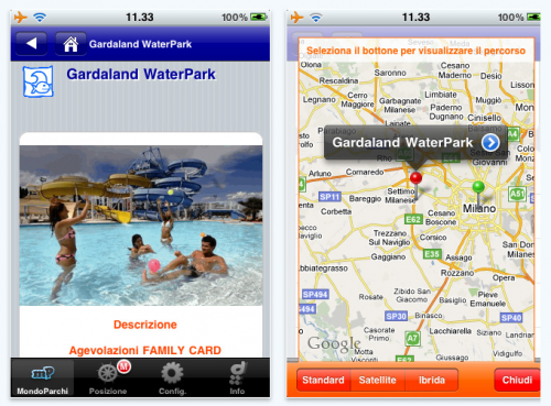 iPhone App dedicata ai parchi di divertimento 1