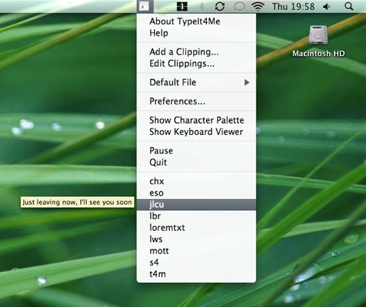 TypeIt4Me, scrivere più velocemente sul Mac 3