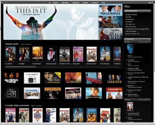 iTunes Store: Apple attiva la possibilità di acquistare/noleggiare film italiani, Apple TV in arrivo a 119 Euro 1