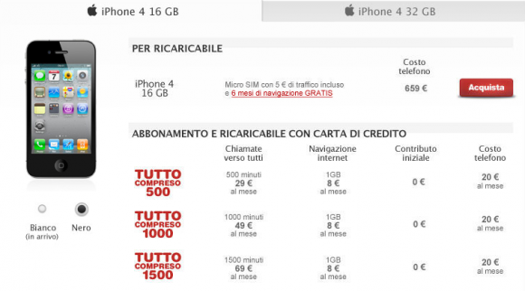 Inchiesta iPhone 4: Prezzi e tariffe degli operatori a confronto 2