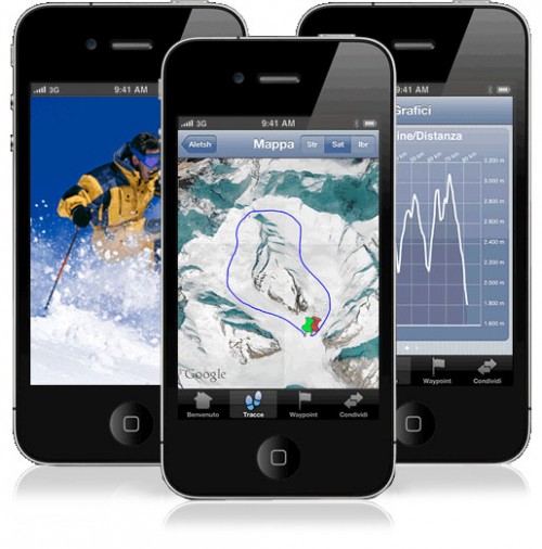 EasyTrails GPS, un'app per iPhone pensata per chi ama gli sport invernali 2