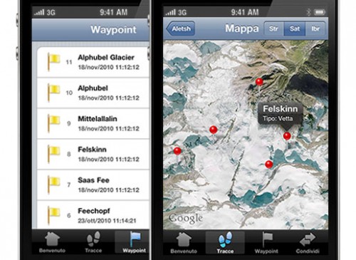 EasyTrails GPS, un'app per iPhone pensata per chi ama gli sport invernali 3