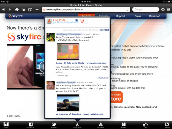 SkyFire da oggi è disponibile anche su iPad al prezzo di 3,99 Euro 1