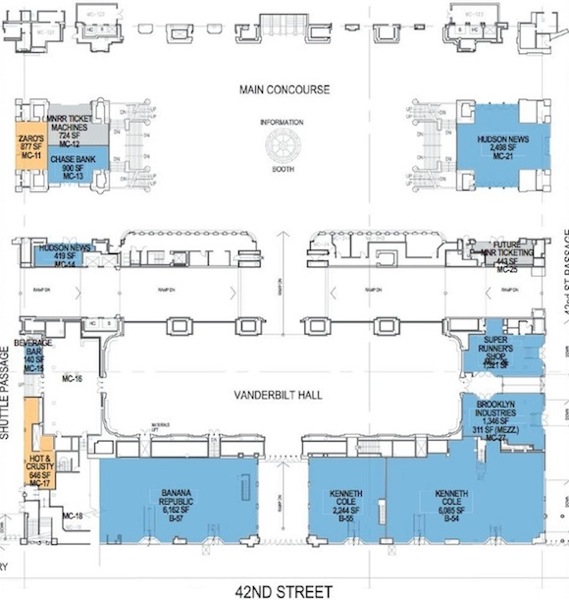 Grand central floor plan