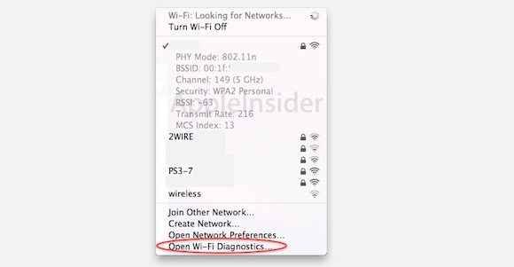 Mac OS X Lion: il nuovo sistema di Diagnostica del Wi-Fi 2