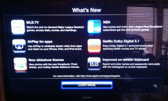 Piccolo aggiornamento anche per Apple TV 1