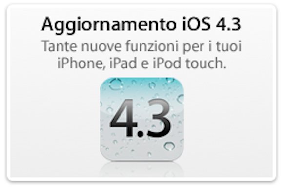 iOS 4.3 disponibile tramite iTunes 1