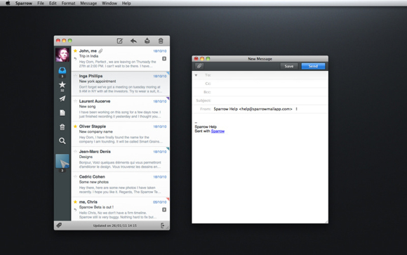 Sparrow, il client e-mail per Mac che si ispirava a Tweetie 2