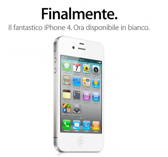 Da oggi è possibile acquistare l'iPhone 4 bianco 1