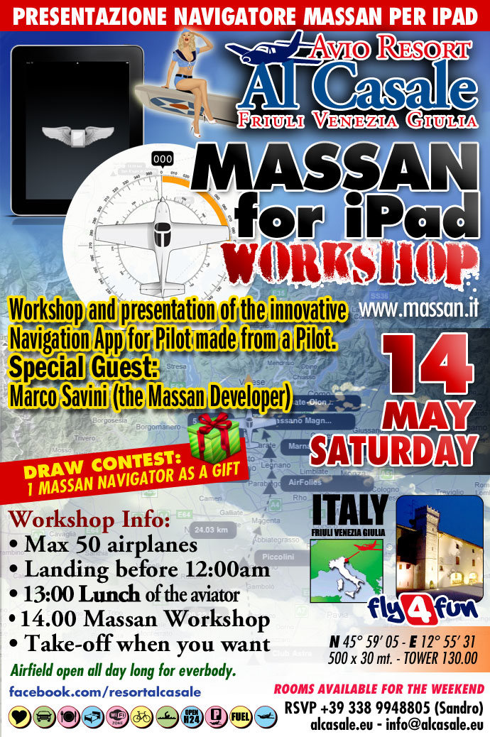 Meeting e workshop per piloti ultraleggeri dell'applicativo Massan per iPad 2