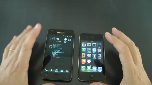 Video confronto tra iPhone 4 e Samsung Galaxy S II 1