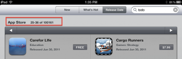 Raggiunte 100.000 applicazioni native per iPad su App Store 1