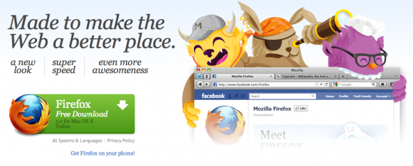 Mozilla rilascia Firefox 5 per Mac OS X 1