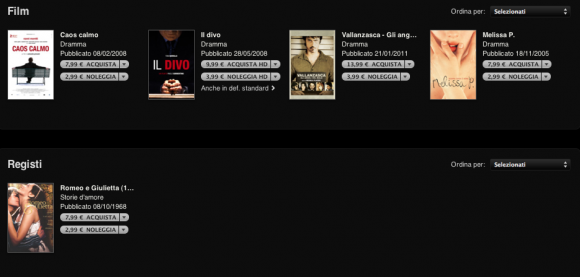 iTunes Store: una nuova sezione dedicata ai film italiani 2