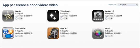 Apple introduce la nuova sezione App per i Video in App Store 1