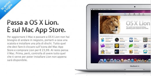 E' ufficiale: Mac OS X Lion verrà rilasciato oggi 1