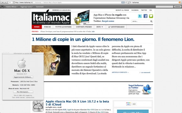 Proviamo Mac OS X Lion: Prove tecniche di ruggito. 2