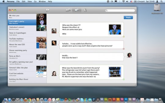 "Persona" un nuovo client che fa sembrare le Email come in un Social Network 2