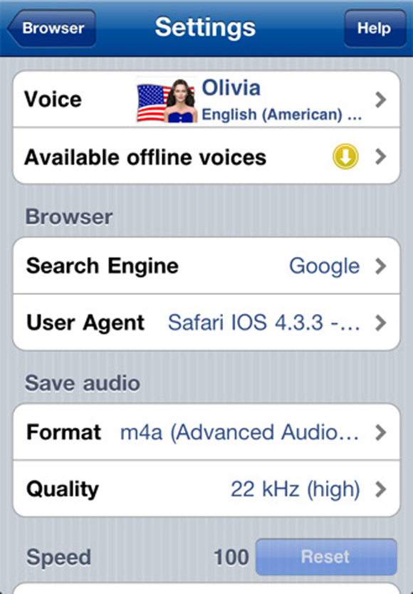 Recensione di Voice Reader Web per iPhone e iPad 2