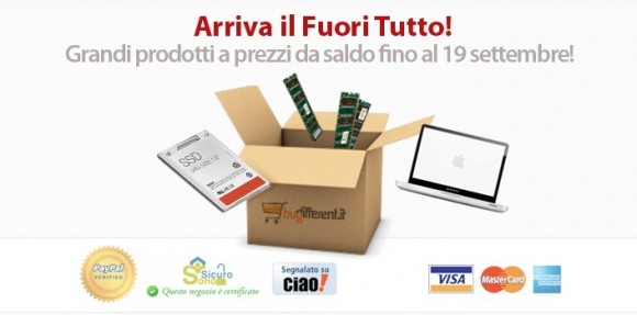 Super sconti su BuyDifferent per RAM e molti altri prodotti fino al 19 settembre 1