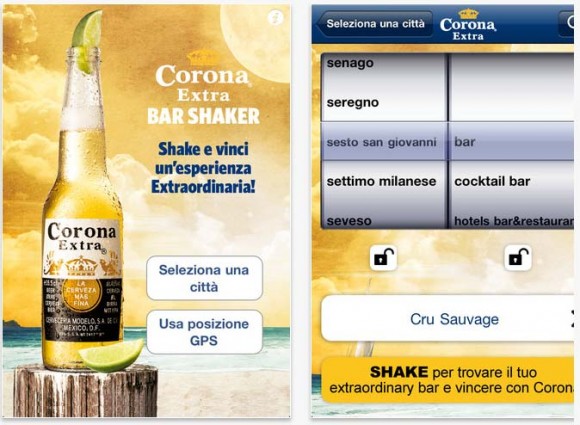 Barshaker 2.0 si rinnova la app per iPhone di 2night e Corona Extra 1