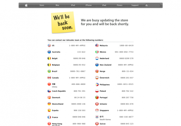 L'Apple Store è Down, che il nuovo iPhone sia disponibile all'acquisto già da stasera? 1