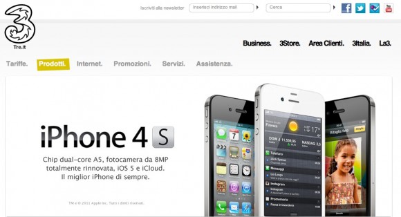 Tariffe degli operatori italiani per acquistare l'iPhone 4S 3