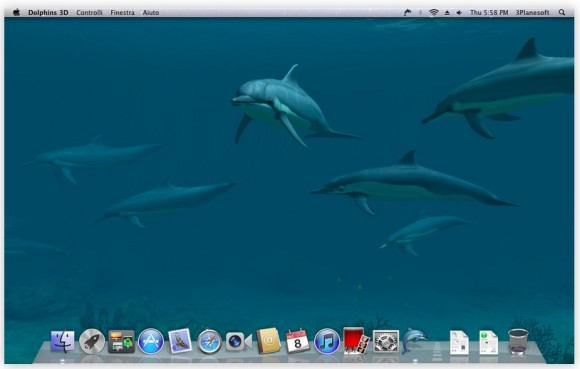 Dolphins 3D, uno sfondo animato per chi ama il mondo sommerso 1