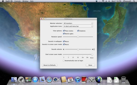 Earth 3D trasforma lo schermo del vostro Mac in una finestra sullo spazio 2