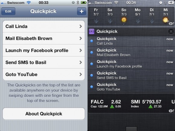 Apple "blocca" il Centro Notifiche e cancella dall'App Store QuickPick 2