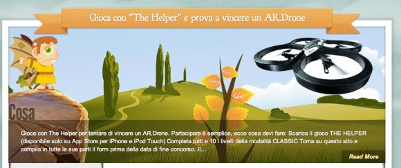 Vinci un AR.Drone giocando gratuitamente con The Helper 1