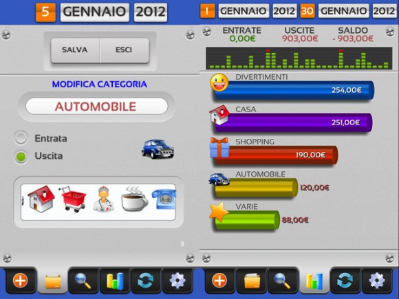 Gestiamo le nostre finanze e risparmiamo con una App per iPhone: I miei Soldi. 3