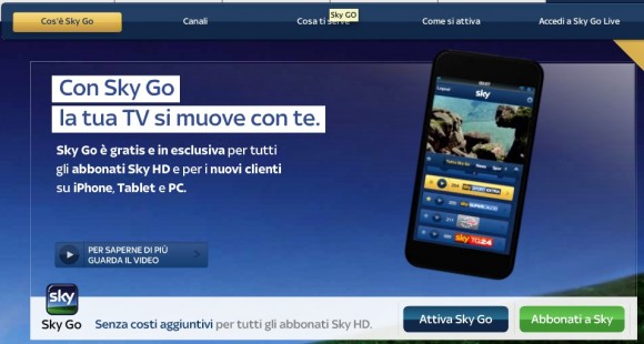 Sky lancia l'applicazione Sky Go anche per iPhone e Mac OS X 2