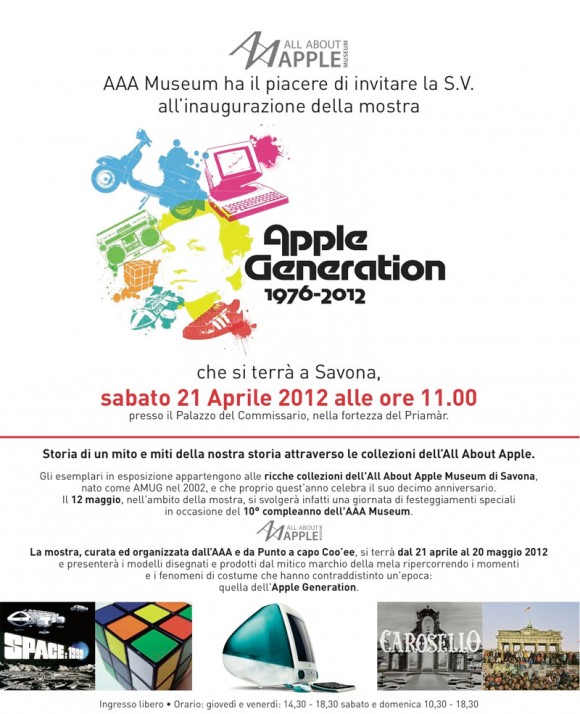 All About Apple festeggia dieci anni con “Apple Generation” il 12 maggio 1