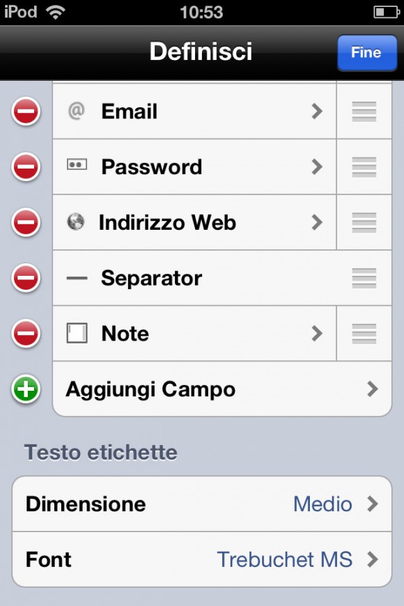 Tutorial iPhone: Creare un database per memorizzare le proprie password con iDatabase 6