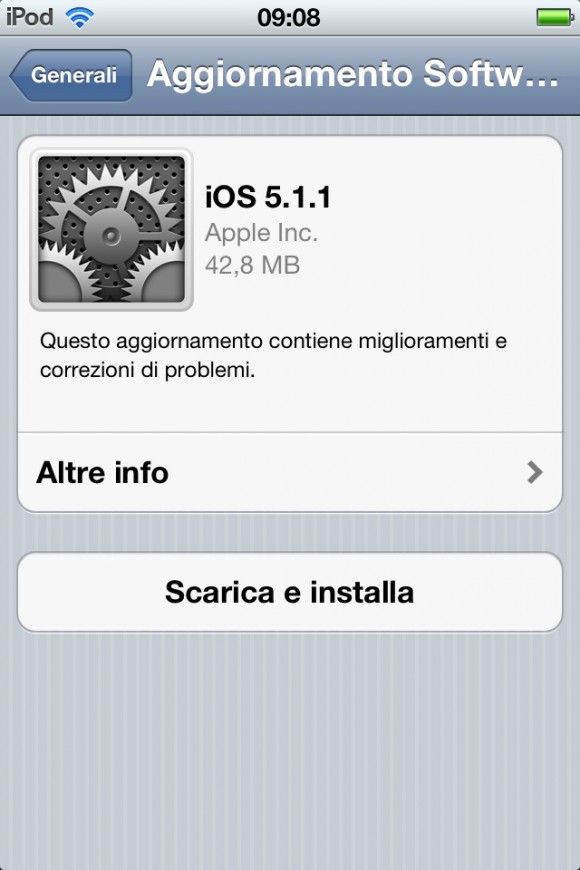 Apple rilascia iOS 5.1.1, ecco tutti i miglioramenti 1