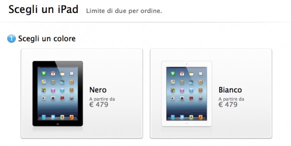 Apple toglie le limitazioni sugli acquisti dell'iPad 1