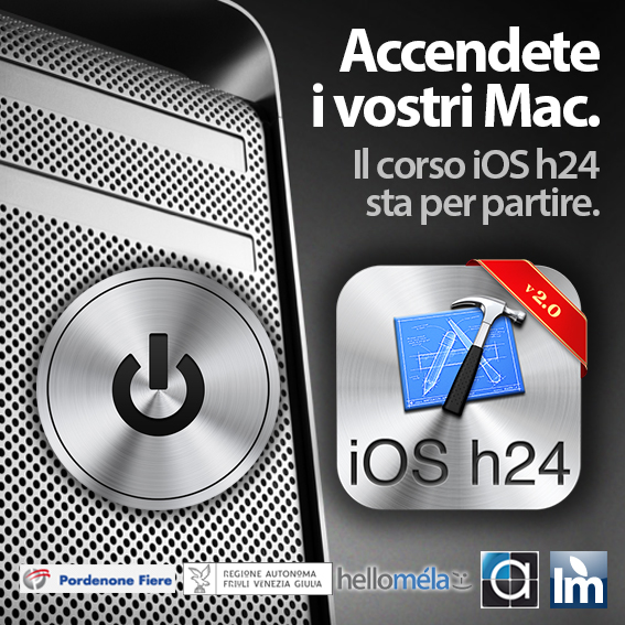 iOS h24, in partenza il corso per sviluppare app iPhone in collaborazione con Italiamac a Pordenone 1