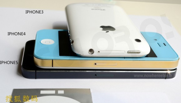 Nuovo iPhone 5 (presunto) a confronto con iPhone 4 e iPhone 3 1