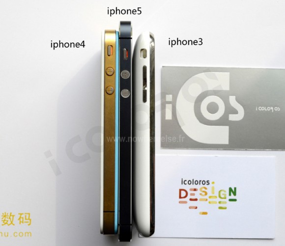 Nuovo iPhone 5 (presunto) a confronto con iPhone 4 e iPhone 3 2