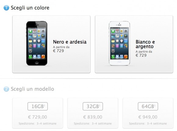 iPhone 5 disponibile anche online sullo store di Apple 2