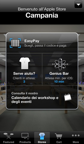 Apple Store per iOS: Aggiunta la modalità di pagamento EasyPay 3