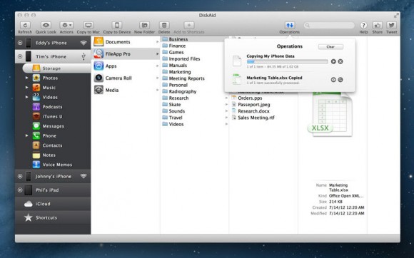 DiskAid 6, per trasferire musica e files da iPhone e iPod al Mac e viceversa. Come fossero un disco esterno 2