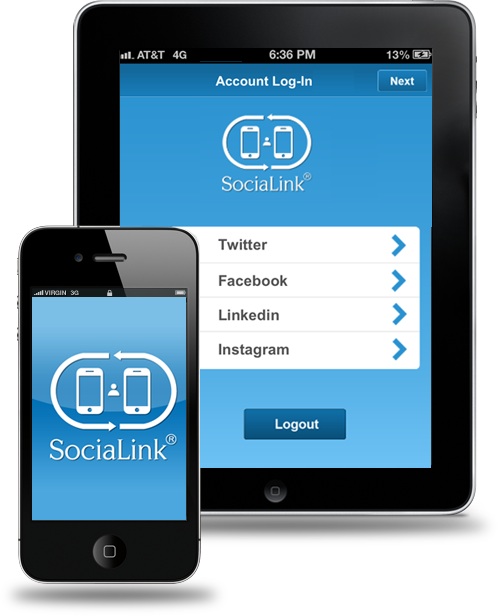 Con SocialLink per iPhone e iPad ti colleghi rapidamente in modo Social con le persone che incontri 1