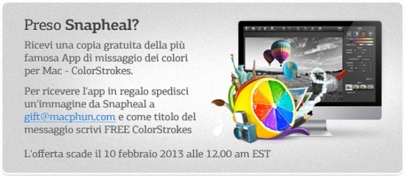 Grazie a Italiamac la app di fotoritocco Snapheal è scontata del 75% + una seconda app in regalo. Solo questo weekend. 3