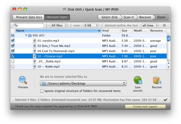 Con Disk Drill puoi recuperare i file cancellati da tutti i supporti interni ed esterni e proteggere i tuoi documenti 3