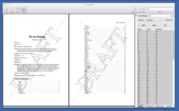 Proview PDF Editor, modificare e gestire PDF con Mac OS X 2