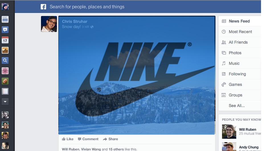 Notizie (e pubblicità) più chiare e in evidenza con la nuova grafica di Facebook 3