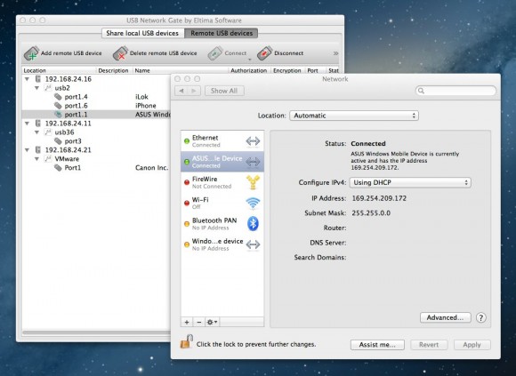 USB Network Gate per Mac, condividi in rete i dispositivi USB con altri computer 3